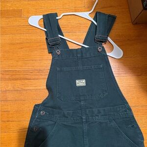 Hey Gang Dark Green Overalls